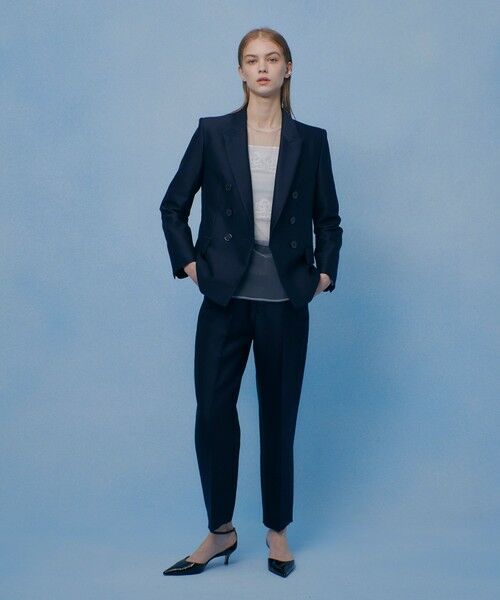 allureville / アルアバイル テーラードジャケット | 【LOULOU WILLOUGHBY】シルクウールツイルダブルジャケット | 詳細5