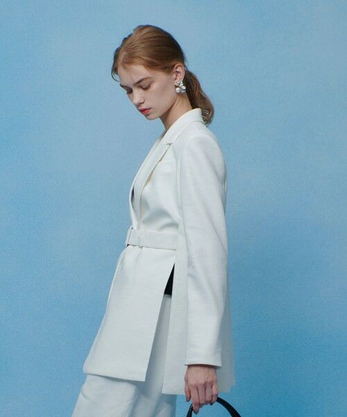 allureville / アルアバイル テーラードジャケット | 【LOULOU WILLOUGHBY】ＮＡＬＹＡリネンストレッチベルトジャケット | 詳細2
