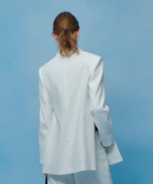 allureville / アルアバイル テーラードジャケット | 【LOULOU WILLOUGHBY】ＮＡＬＹＡリネンストレッチベルトジャケット | 詳細4