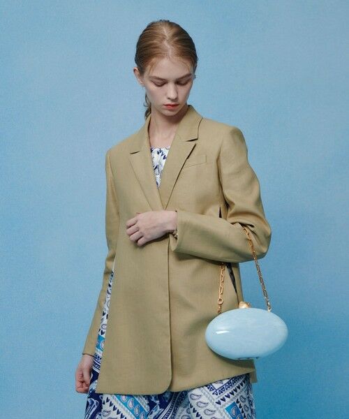 allureville / アルアバイル テーラードジャケット | 【LOULOU WILLOUGHBY】ＮＡＬＹＡリネンストレッチベルトジャケット | 詳細7
