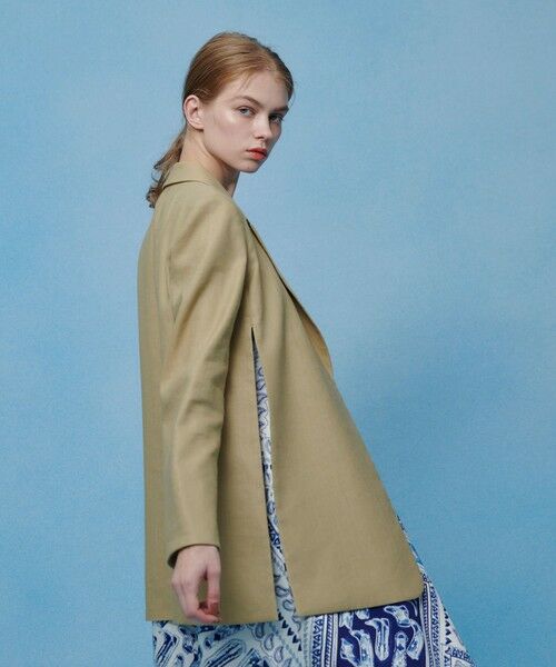 allureville / アルアバイル テーラードジャケット | 【LOULOU WILLOUGHBY】ＮＡＬＹＡリネンストレッチベルトジャケット | 詳細8