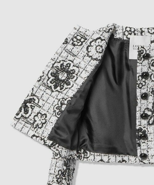 allureville / アルアバイル ノーカラージャケット | 【LOULOU WILLOUGHBY】MALHIA ツイードクルージャケット | 詳細15