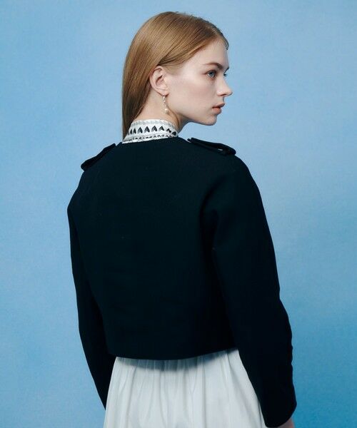 allureville / アルアバイル ノーカラージャケット | 【LOULOU WILLOUGHBY】コットンダブルクロスジャケット | 詳細16