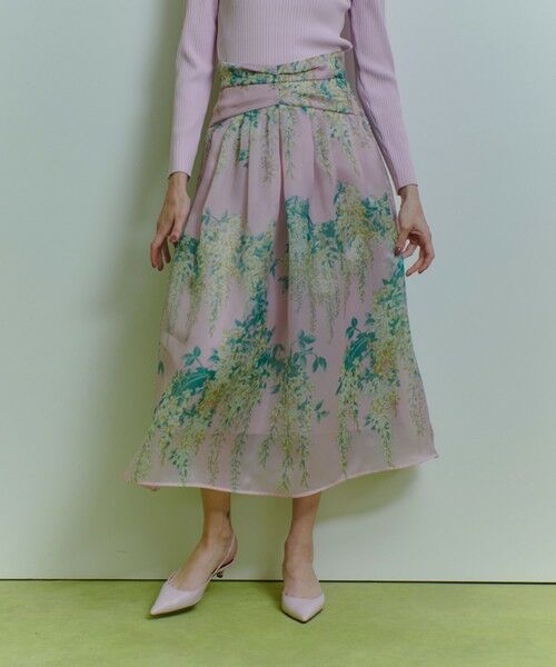 allureville / アルアバイル ミニ・ひざ丈スカート | 【LOULOU WILLOUGHBY】RATTIオーガンフラワースカート | 詳細2