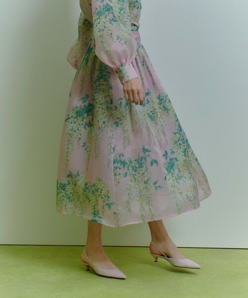 allureville / アルアバイル ミニ・ひざ丈スカート | 【LOULOU WILLOUGHBY】RATTIオーガンフラワースカート | 詳細3