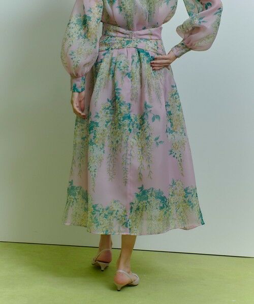 allureville / アルアバイル ミニ・ひざ丈スカート | 【LOULOU WILLOUGHBY】RATTIオーガンフラワースカート | 詳細4