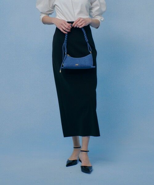 allureville / アルアバイル ミニ・ひざ丈スカート | 【LOULOU WILLOUGHBY】ダブルクロスタイトスカート（ブラック (95)）