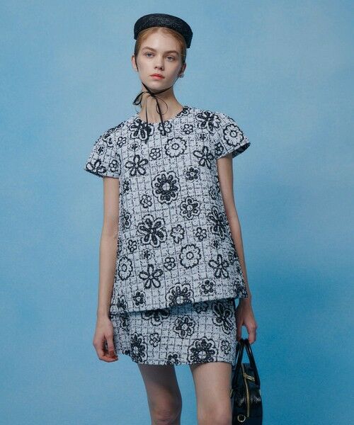 allureville / アルアバイル ミニ・ひざ丈スカート | 【LOULOU WILLOUGHBY】ＭＡＬＨＩＡツイードミニスカート | 詳細7