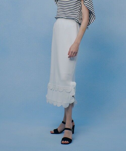 allureville / アルアバイル ミニ・ひざ丈スカート | 【LOULOU WILLOUGHBY】パンチングスカラスカート | 詳細1