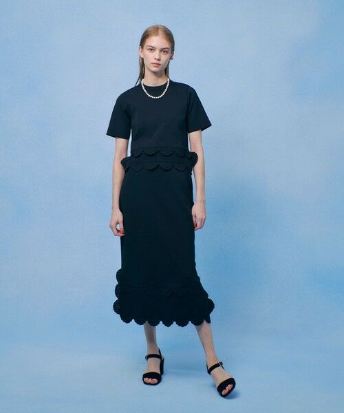 allureville / アルアバイル ミニ・ひざ丈スカート | 【LOULOU WILLOUGHBY】パンチングスカラスカート | 詳細13