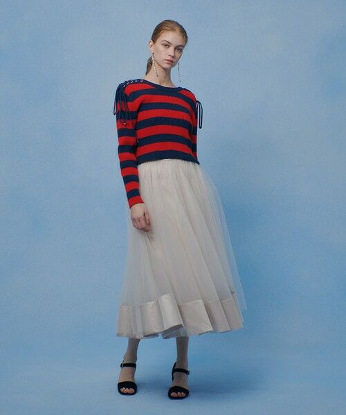 allureville / アルアバイル ミニ・ひざ丈スカート | 【LOULOU WILLOUGHBY】チュールレイヤードスカート | 詳細8