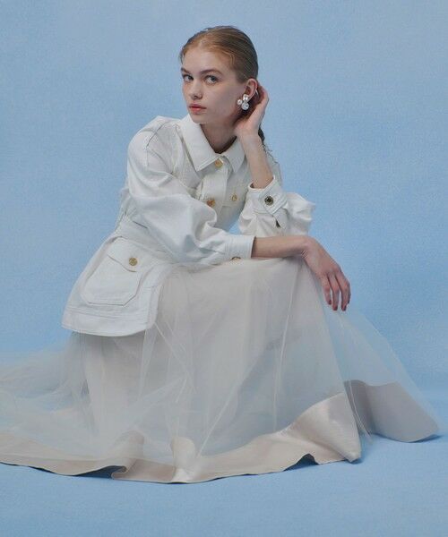 allureville / アルアバイル ミニ・ひざ丈スカート | 【LOULOU WILLOUGHBY】チュールレイヤードスカート | 詳細9