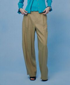 allureville / アルアバイル その他パンツ | 【LOULOU WILLOUGHBY】NALYA リネンストレッチワイドパンツ