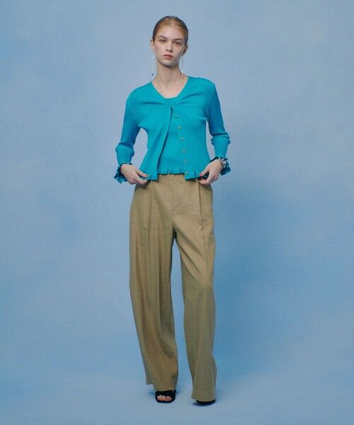 allureville / アルアバイル その他パンツ | 【LOULOU WILLOUGHBY】NALYA リネンストレッチワイドパンツ | 詳細8