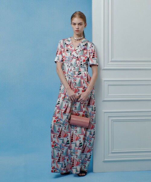 allureville / アルアバイル サロペット・オールインワン | 【LOULOU WILLOUGHBY】ＲＡＴＴＩマリーナプリントオールインワン | 詳細2