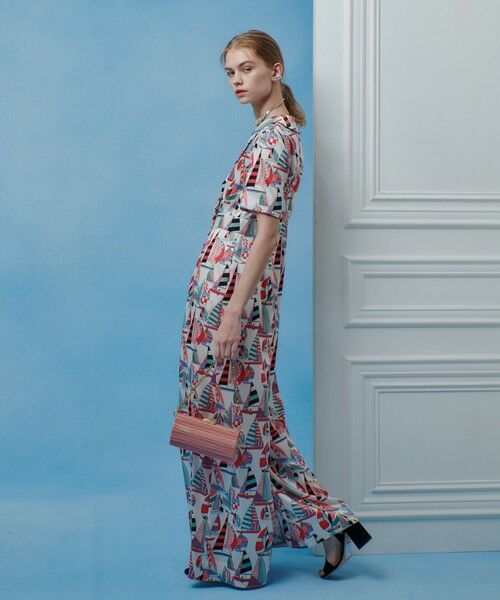 allureville / アルアバイル サロペット・オールインワン | 【LOULOU WILLOUGHBY】ＲＡＴＴＩマリーナプリントオールインワン | 詳細3