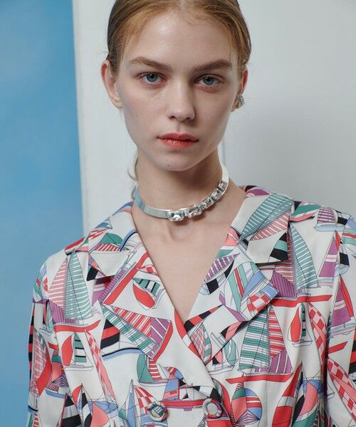 allureville / アルアバイル サロペット・オールインワン | 【LOULOU WILLOUGHBY】ＲＡＴＴＩマリーナプリントオールインワン | 詳細5