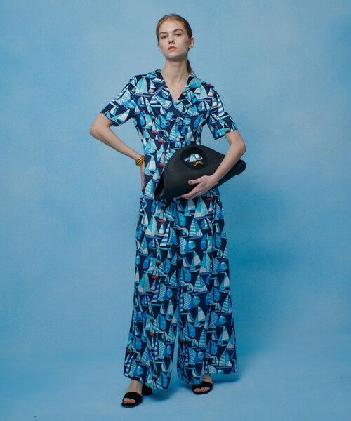 allureville / アルアバイル サロペット・オールインワン | 【LOULOU WILLOUGHBY】ＲＡＴＴＩマリーナプリントオールインワン | 詳細11