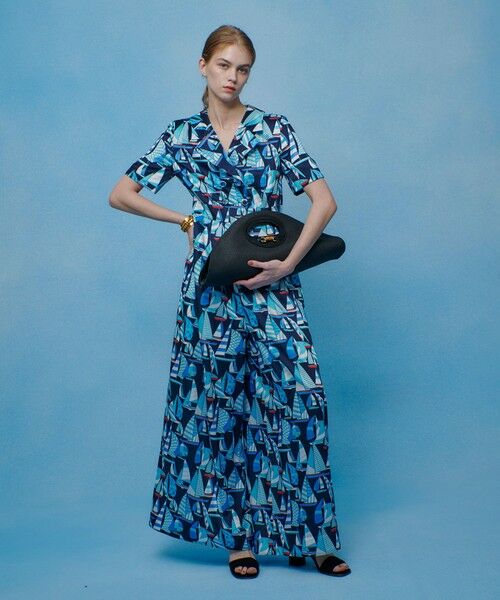 allureville / アルアバイル サロペット・オールインワン | 【LOULOU WILLOUGHBY】ＲＡＴＴＩマリーナプリントオールインワン | 詳細12