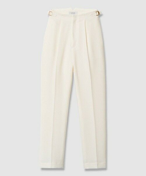 allureville / アルアバイル スラックス・ドレスパンツ | 【LOULOU WILLOUGHBY】ハイバックテーパードパンツ（オフホワイト (02)）