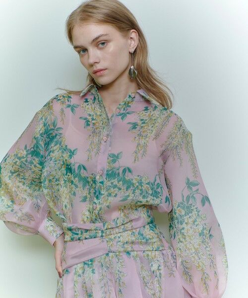 allureville / アルアバイル シャツ・ブラウス | 【LOULOU WILLOUGHBY】RATTIオーガンフラワーブラウス | 詳細3