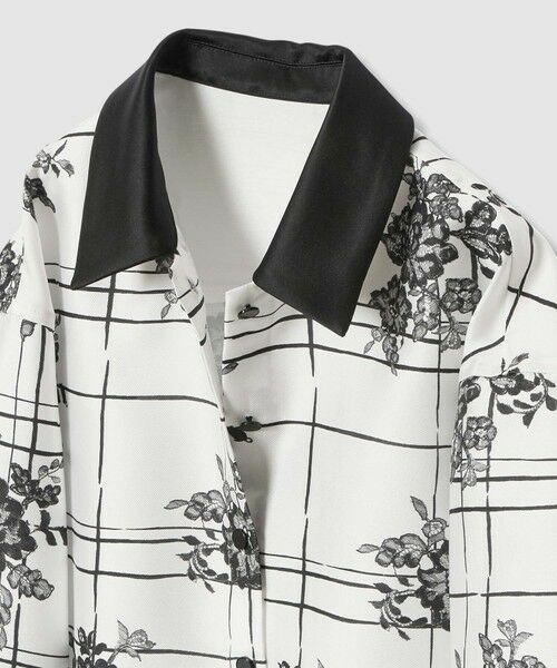allureville / アルアバイル シャツ・ブラウス | 【LOULOU WILLOUGHBY】SILK COフラワーチェックシャツブラウス | 詳細13