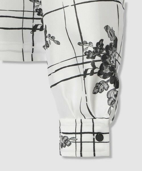 allureville / アルアバイル シャツ・ブラウス | 【LOULOU WILLOUGHBY】SILK COフラワーチェックシャツブラウス | 詳細14