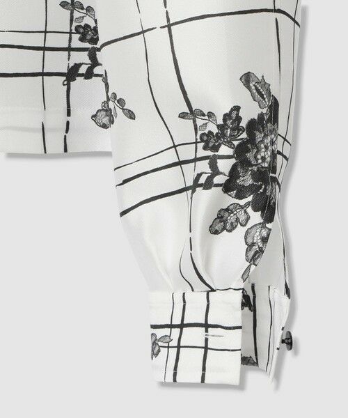 allureville / アルアバイル シャツ・ブラウス | 【LOULOU WILLOUGHBY】SILK COフラワーチェックシャツブラウス | 詳細15