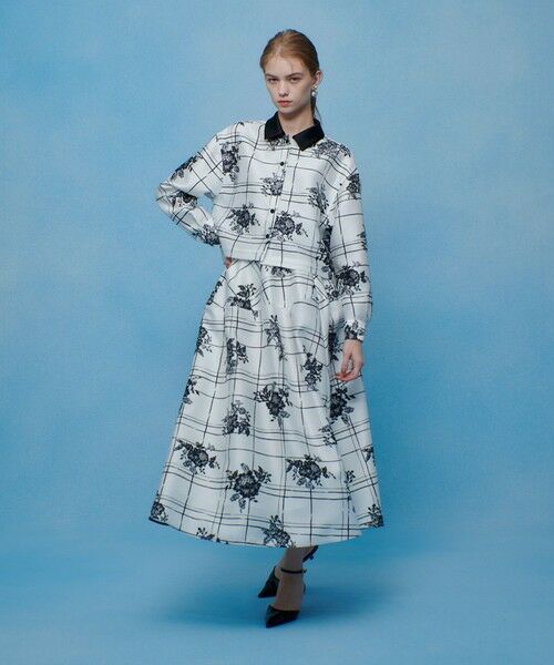 allureville / アルアバイル シャツ・ブラウス | 【LOULOU WILLOUGHBY】ＳＩＬＫ　ＣＯフラワーチェックシャツブラウス | 詳細5