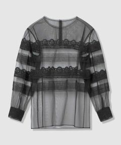 allureville / アルアバイル シャツ・ブラウス | 【LOULOU WILLOUGHBY】チュールレースブラウス