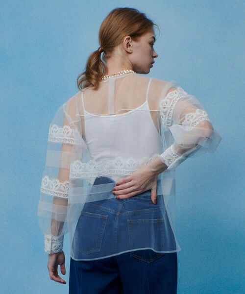 allureville / アルアバイル シャツ・ブラウス | 【LOULOU WILLOUGHBY】チュールレースブラウス | 詳細3