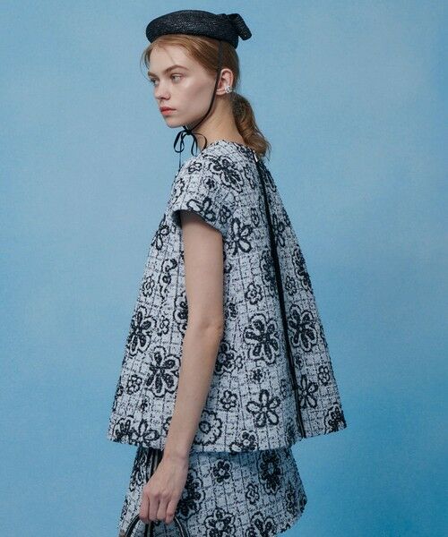 allureville / アルアバイル シャツ・ブラウス | 【LOULOU WILLOUGHBY】ＭＡＬＨＩＡツイードプルオーバー | 詳細3