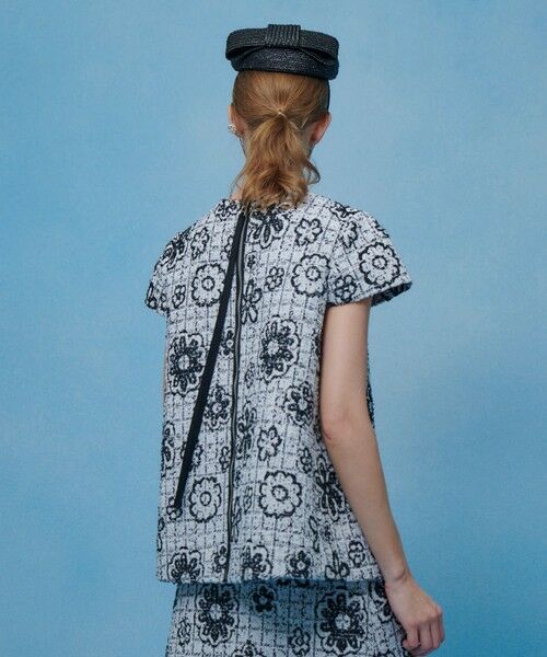 allureville / アルアバイル シャツ・ブラウス | 【LOULOU WILLOUGHBY】ＭＡＬＨＩＡツイードプルオーバー | 詳細4