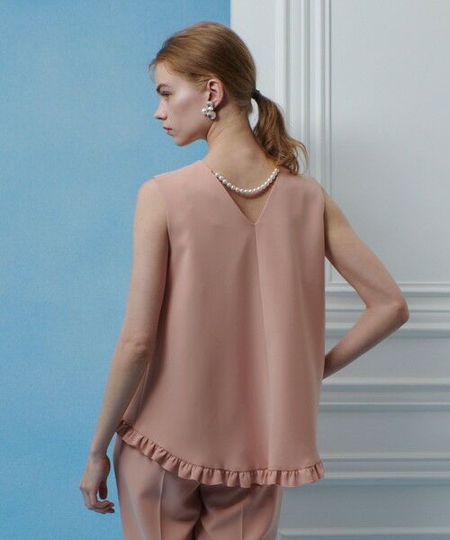 allureville / アルアバイル シャツ・ブラウス | 【LOULOU WILLOUGHBY】パールネックレス付きフリルブラウス | 詳細6