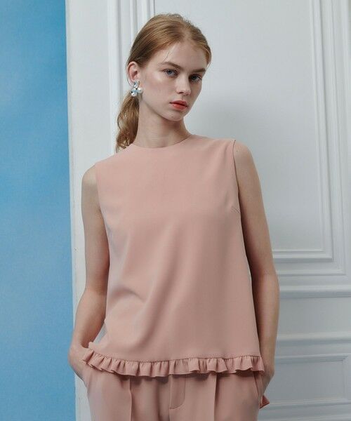 allureville / アルアバイル シャツ・ブラウス | 【LOULOU WILLOUGHBY】パールネックレス付きフリルブラウス（ピンク (41)）