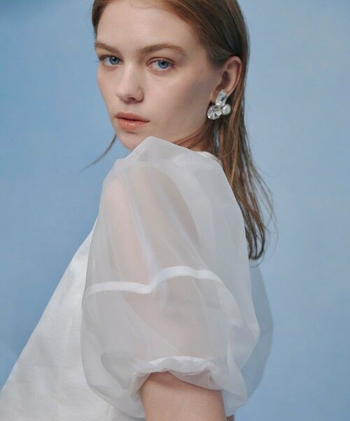 allureville / アルアバイル シャツ・ブラウス | 【LOULOU WILLOUGHBY】バルーンスリーブシャツブラウス（ホワイト (01)）