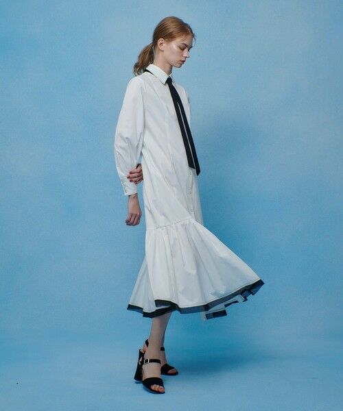 allureville / アルアバイル ロング・マキシ丈ワンピース | 【LOULOU WILLOUGHBY】メモリーツイルティアードシャツワンピース | 詳細3