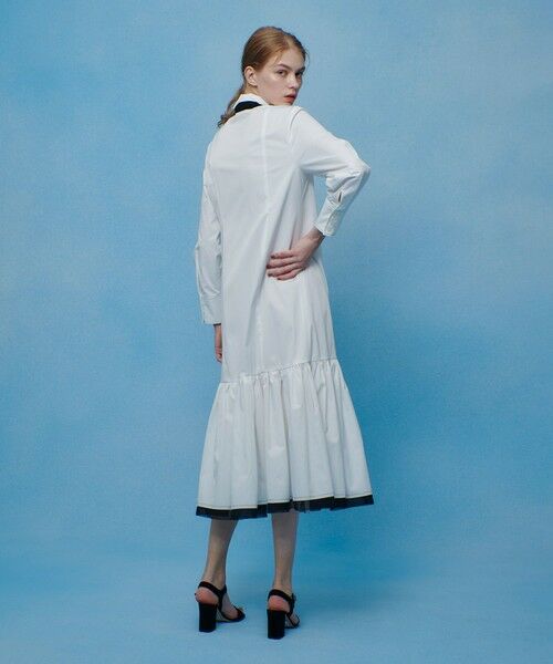 allureville / アルアバイル ロング・マキシ丈ワンピース | 【LOULOU WILLOUGHBY】メモリーツイルティアードシャツワンピース | 詳細4