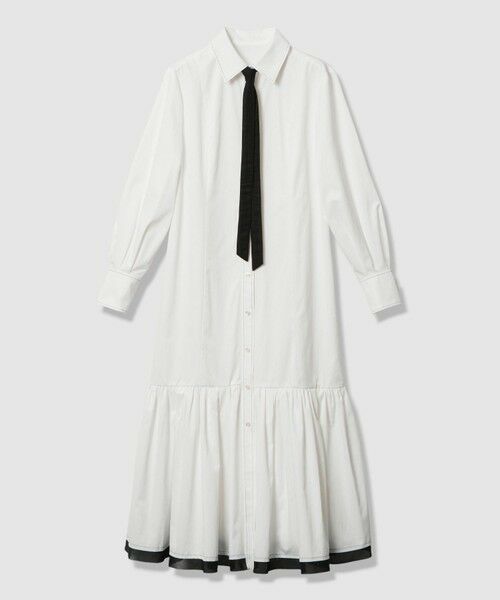 allureville / アルアバイル ロング・マキシ丈ワンピース | 【LOULOU WILLOUGHBY】メモリーツイルティアードシャツワンピース | 詳細7