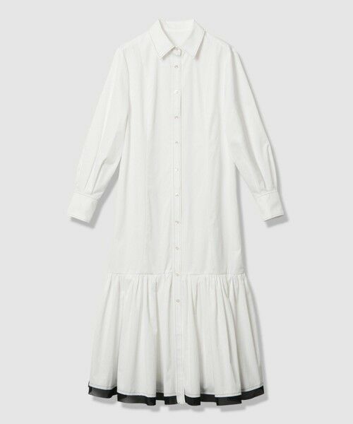 allureville / アルアバイル ロング・マキシ丈ワンピース | 【LOULOU WILLOUGHBY】メモリーツイルティアードシャツワンピース | 詳細9
