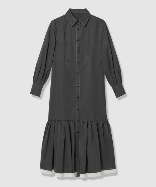 allureville / アルアバイル ロング・マキシ丈ワンピース | 【LOULOU WILLOUGHBY】メモリーツイルティアードシャツワンピース | 詳細27