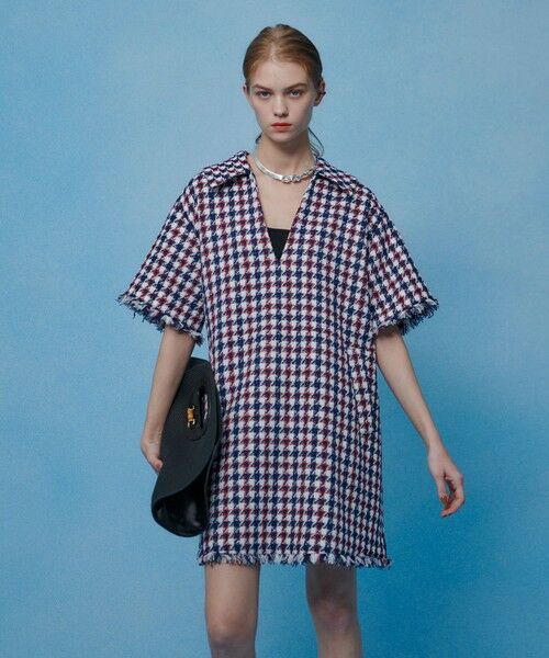 allureville / アルアバイル チュニック | 【LOULOU WILLOUGHBY】トリコロールツイードワンピース | 詳細1