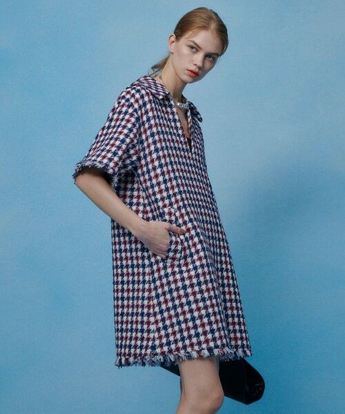 allureville / アルアバイル チュニック | 【LOULOU WILLOUGHBY】トリコロールツイードワンピース | 詳細2