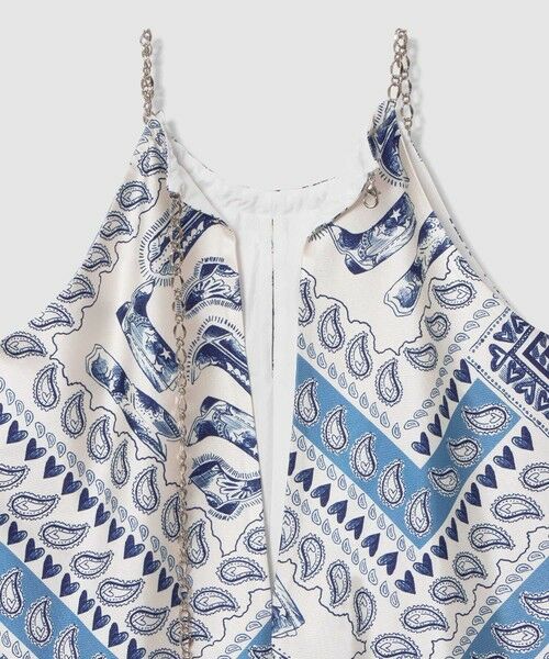 allureville / アルアバイル ミニ丈・ひざ丈ワンピース | 【LOULOU WILLOUGHBY】ウエスタンスカーフプリントホルターネックワンピース | 詳細11