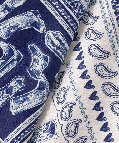 allureville / アルアバイル ミニ丈・ひざ丈ワンピース | 【LOULOU WILLOUGHBY】ウエスタンスカーフプリントホルターネックワンピース | 詳細13