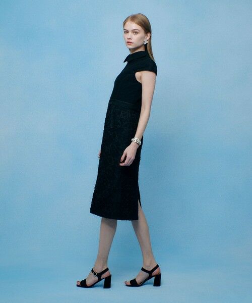 allureville / アルアバイル ドレス | 【LOULOU WILLOUGHBY】コード刺繍ドッキングワンピース | 詳細16