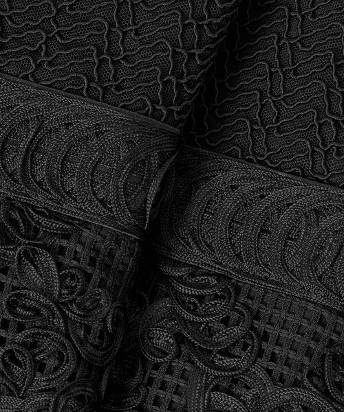 allureville / アルアバイル ドレス | 【LOULOU WILLOUGHBY】コード刺繍ドッキングワンピース | 詳細24