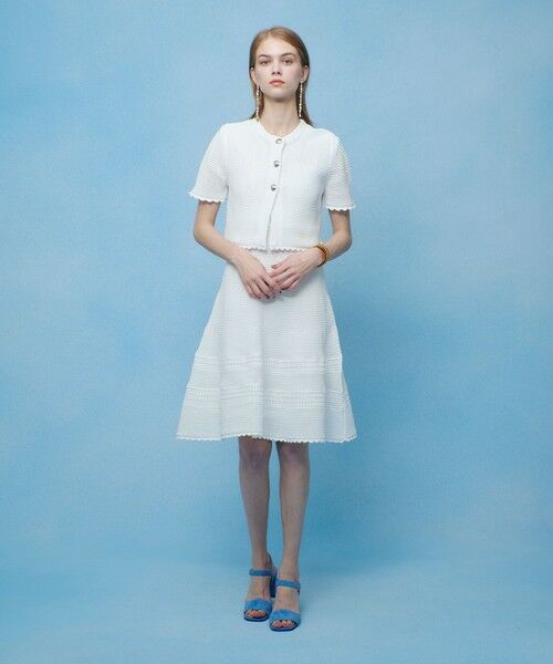 allureville / アルアバイル ロング・マキシ丈ワンピース | 【LOULOU WILLOUGHBY】メッシュクロッシェミニワンピース | 詳細6