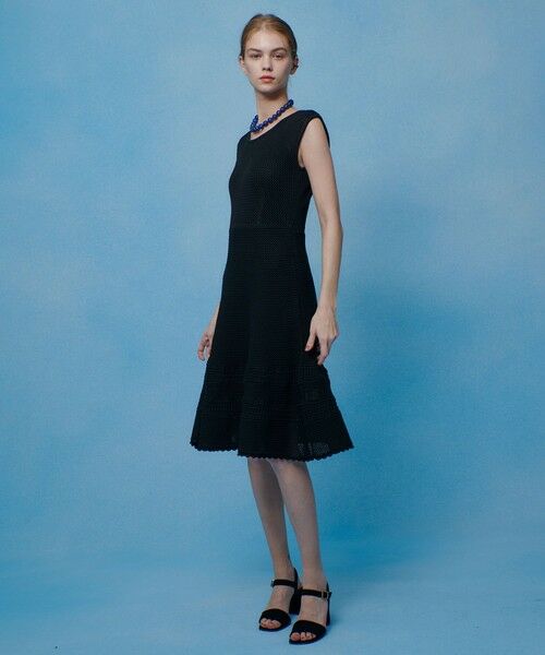 allureville / アルアバイル ロング・マキシ丈ワンピース | 【LOULOU WILLOUGHBY】メッシュクロッシェミニワンピース | 詳細14