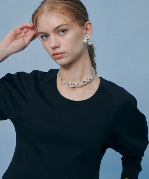 allureville / アルアバイル カットソー | 【LOULOU WILLOUGHBY】シルバイオポンチデザインスリーブプルオーバー | 詳細2